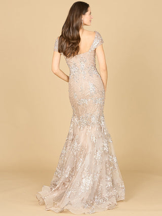 Lara 29642 - Cap Sleeve Mermaid Gown - By Baano