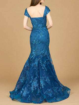 Lara 29642 - Cap Sleeve Mermaid Gown - By Baano