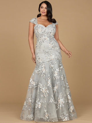 Lara 29642 - Cap Sleeve Mermaid Gown - By Baano