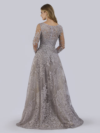 Lara 29759 - Long Sleeves Ballgown Fully Embellished - By Baano