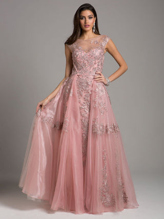 Lara 29946 - Organza Ballgown With Overskirt - By Baano
