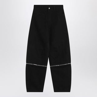 Black Trousers With Zip Detail