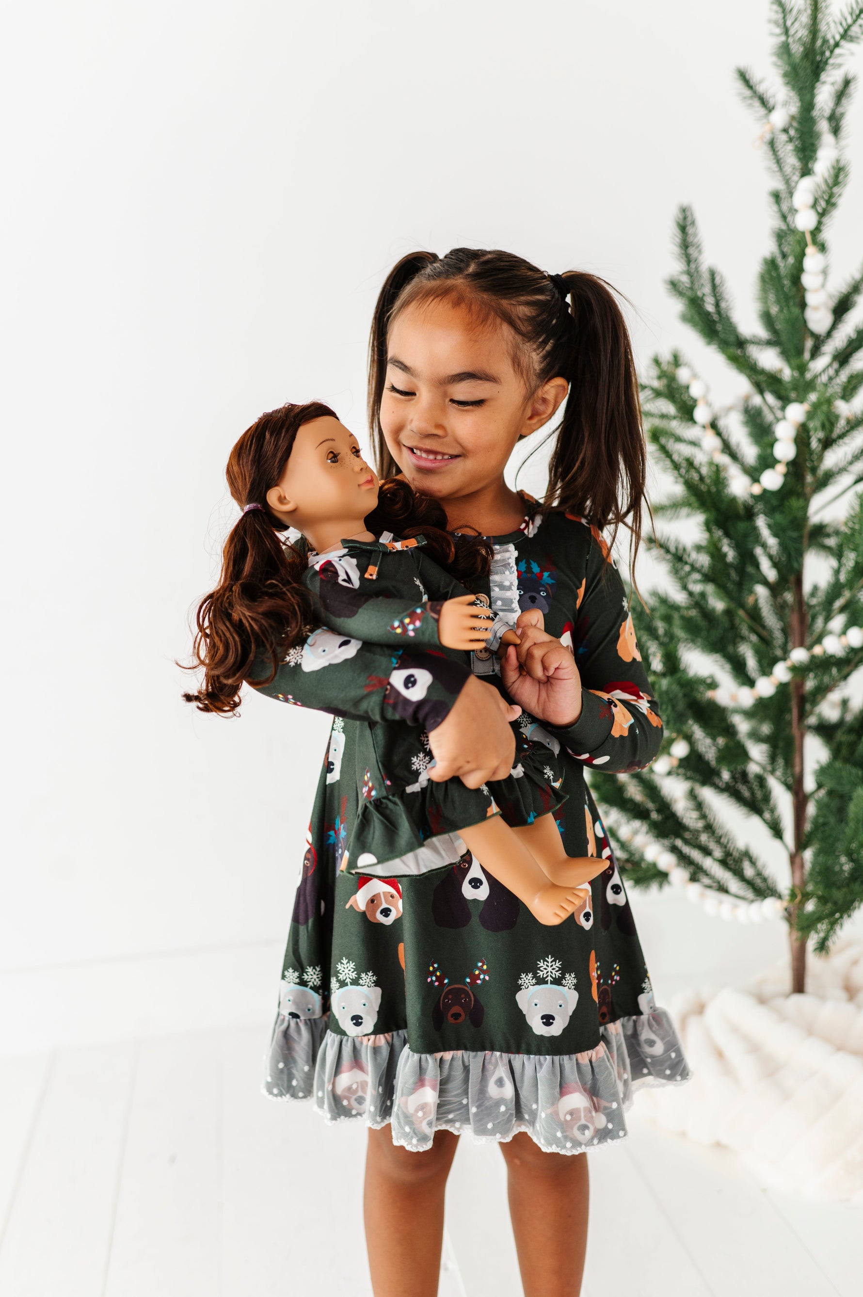 Christmas Doggies | DOLL DRESS - By Baano