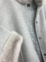 Genuine Scandinavian Mink Fur Virgin Wool Coat - By Baano