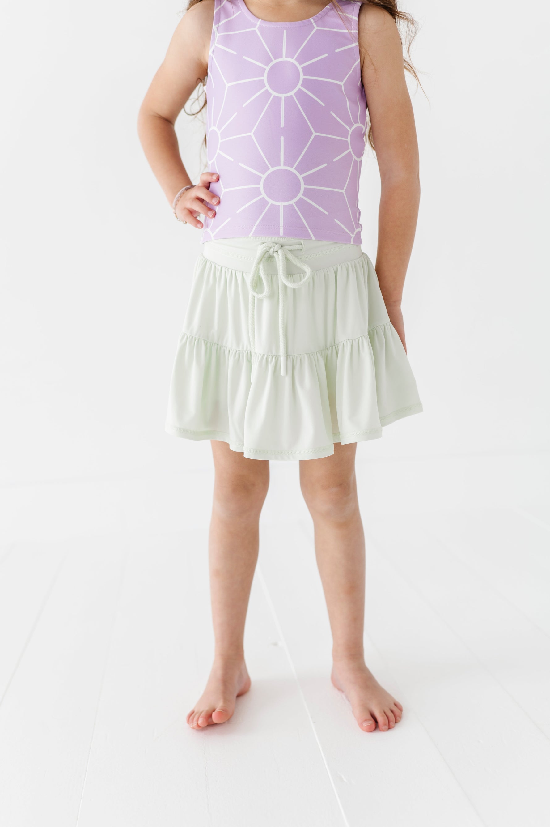Hint of Mint | 2-tiered Skort - By Baano