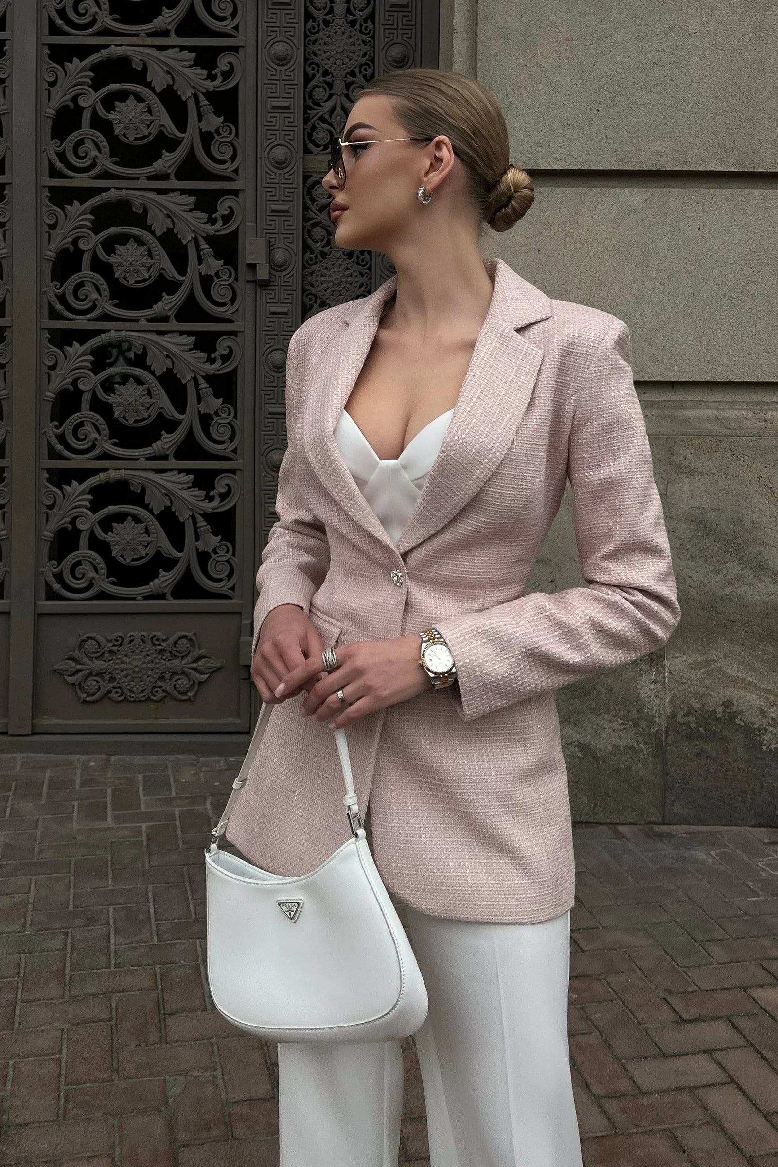 Frederine Classic Tweed Blazer