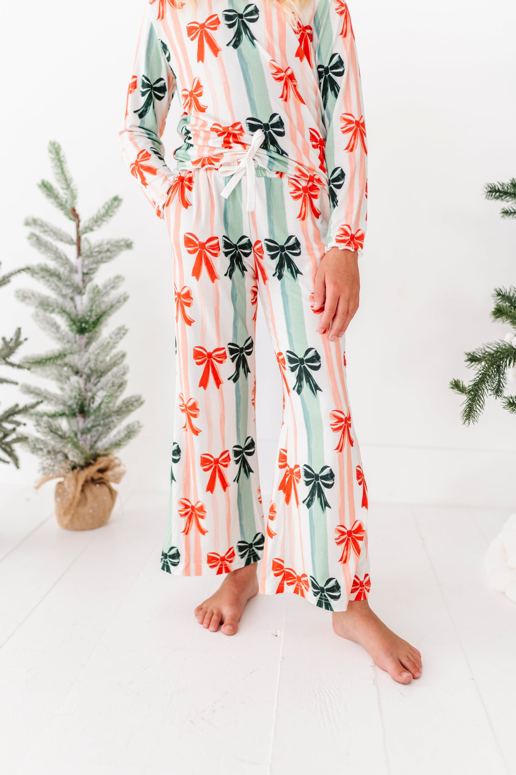 Bows | GIRLS WIDE-LEG SET - By Baano