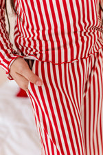 Red Stripes | GIRLS WIDE-LEG SET - By Baano
