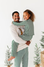 Green Stripes | GIRLS WIDE-LEG SET - By Baano