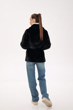 Faux Mink Effect Fur Coat