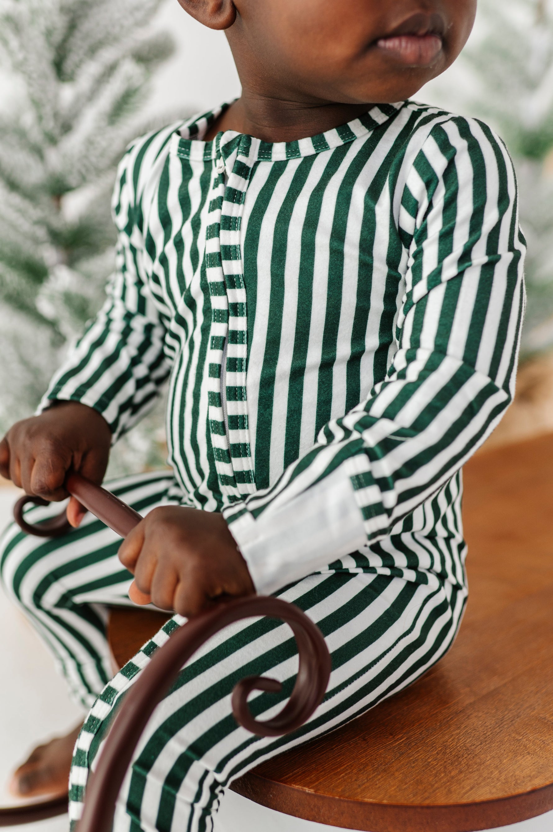 Green Stripes | ZIP ROMPER - By Baano