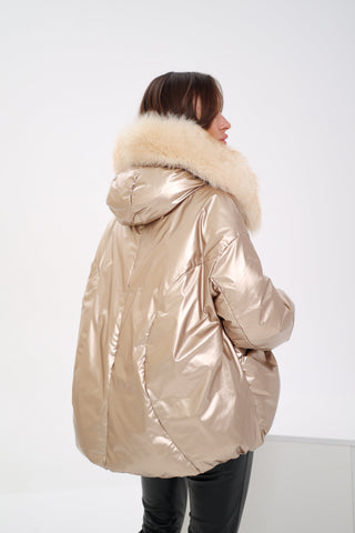 Genuine Polar Fox Down Fill Jacket - By Baano