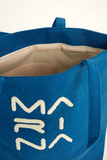 Blue Beach Bag with Zipper CA2501-4 - By Baano