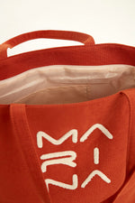 Orange Beach Bag with Zipper CA2501-5 - By Baano