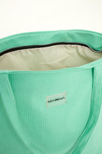 Green Faux Leather Beach Bag with Zipper CA2502-4 - By Baano