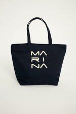 Navy Blue Beach Bag with Zipper CA2501-2 - By Baano