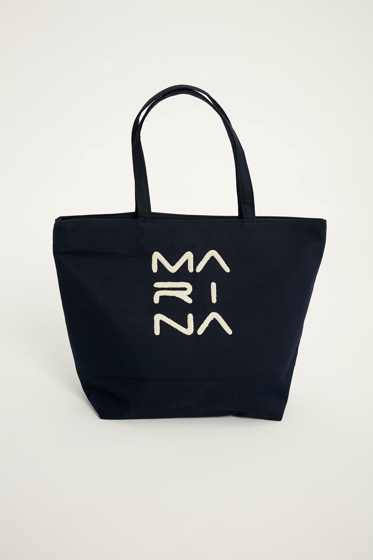 Navy Blue Beach Bag with Zipper CA2501-2 - By Baano