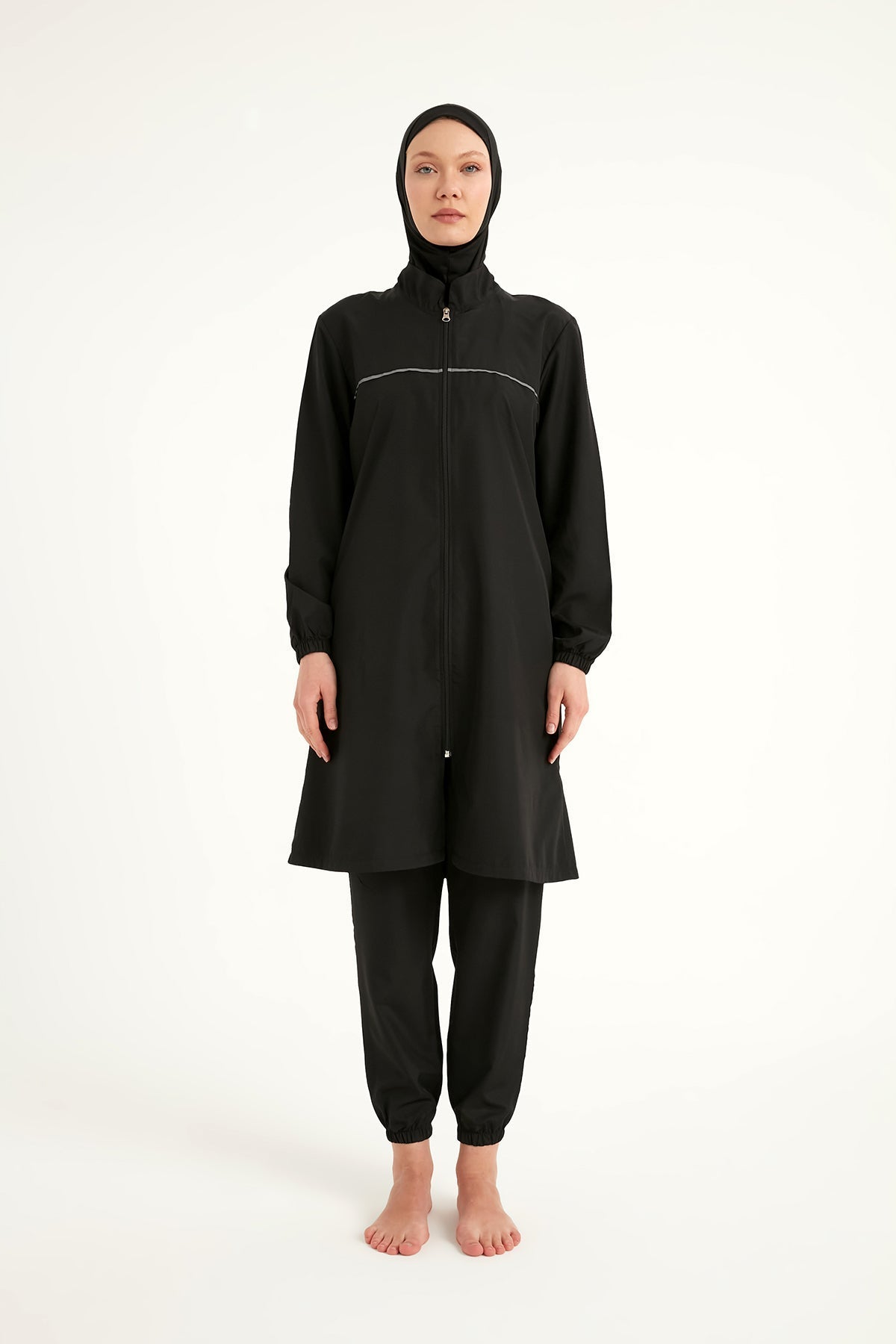 Andalus Black Full Coverage Burkini Set A2501-1 Marina Modest