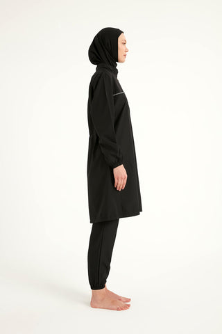 Andalus Black Full Coverage Burkini Set A2501-1 - By Baano