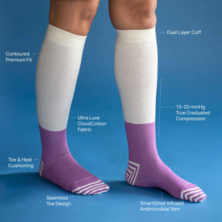 CloudCotton Compression Socks - 2 Pack
