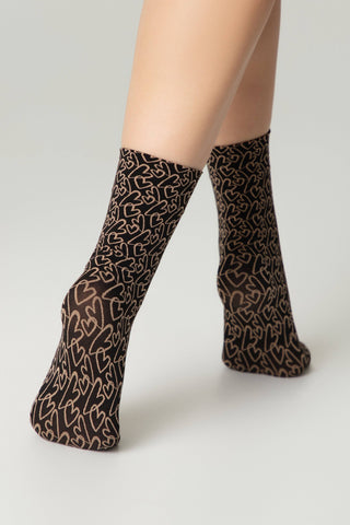 Dense Socks Conte Fantasy - "Love" Designs - By Baano