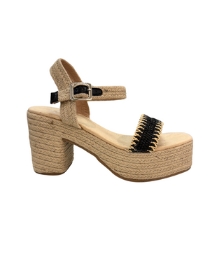 Elise Wedge in Black Naughty Monkey