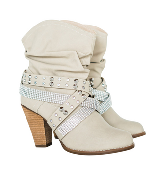 Short Change Booties in Cream - By Baano
