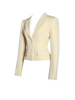 Quinne Butter Yellow Slim-fit Blazer Miss Circle