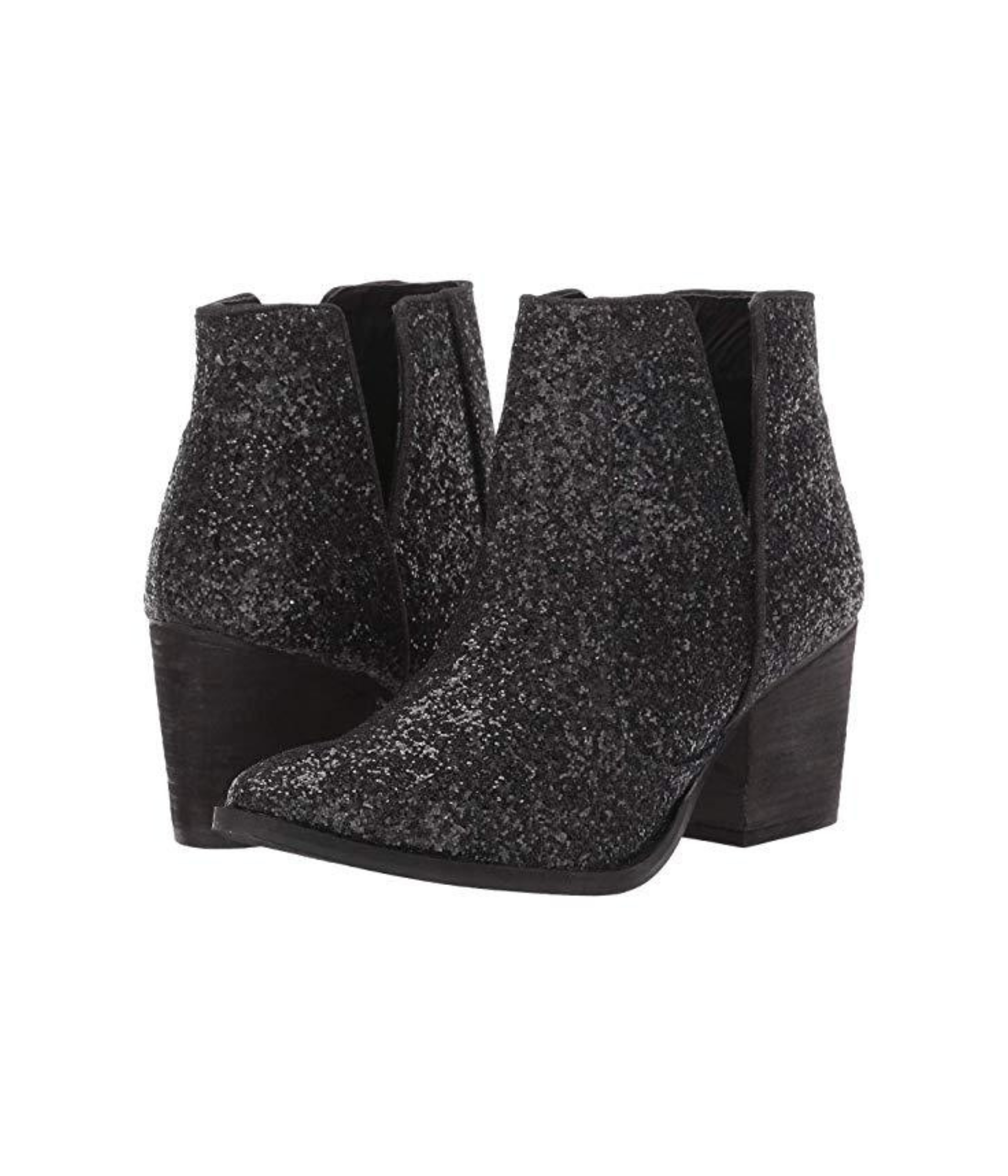 Fiera Glitter Booties in Black Naughty Monkey