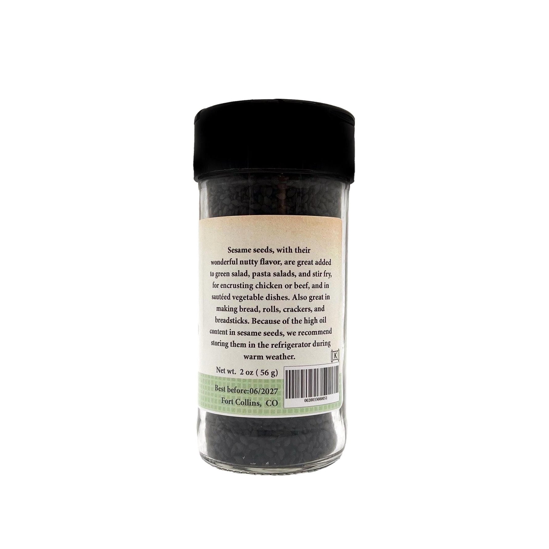 Black Sesame Seed - By Baano