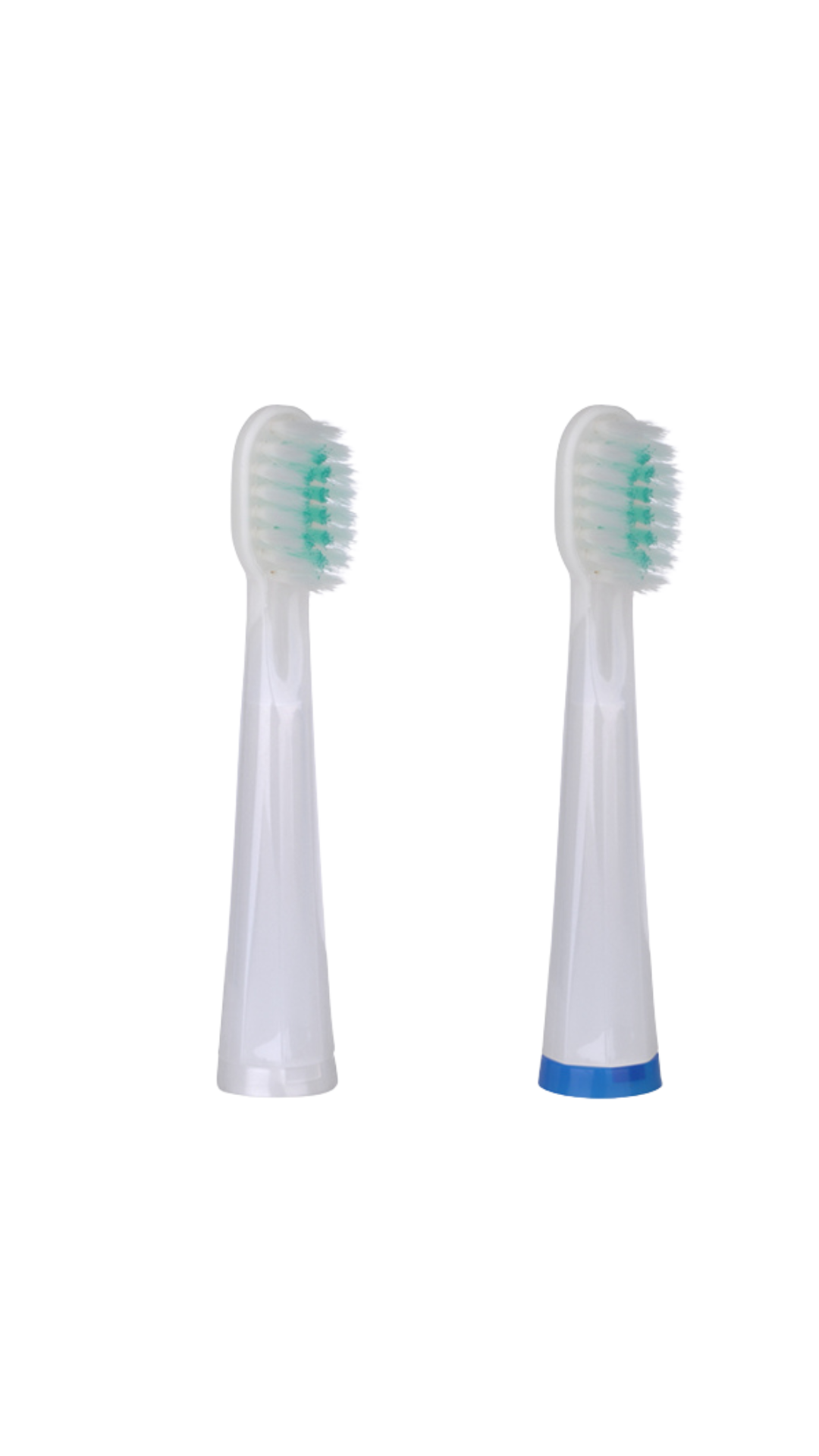 Replacement Toothbrush Heads STRAIGHT  - White - By Baano