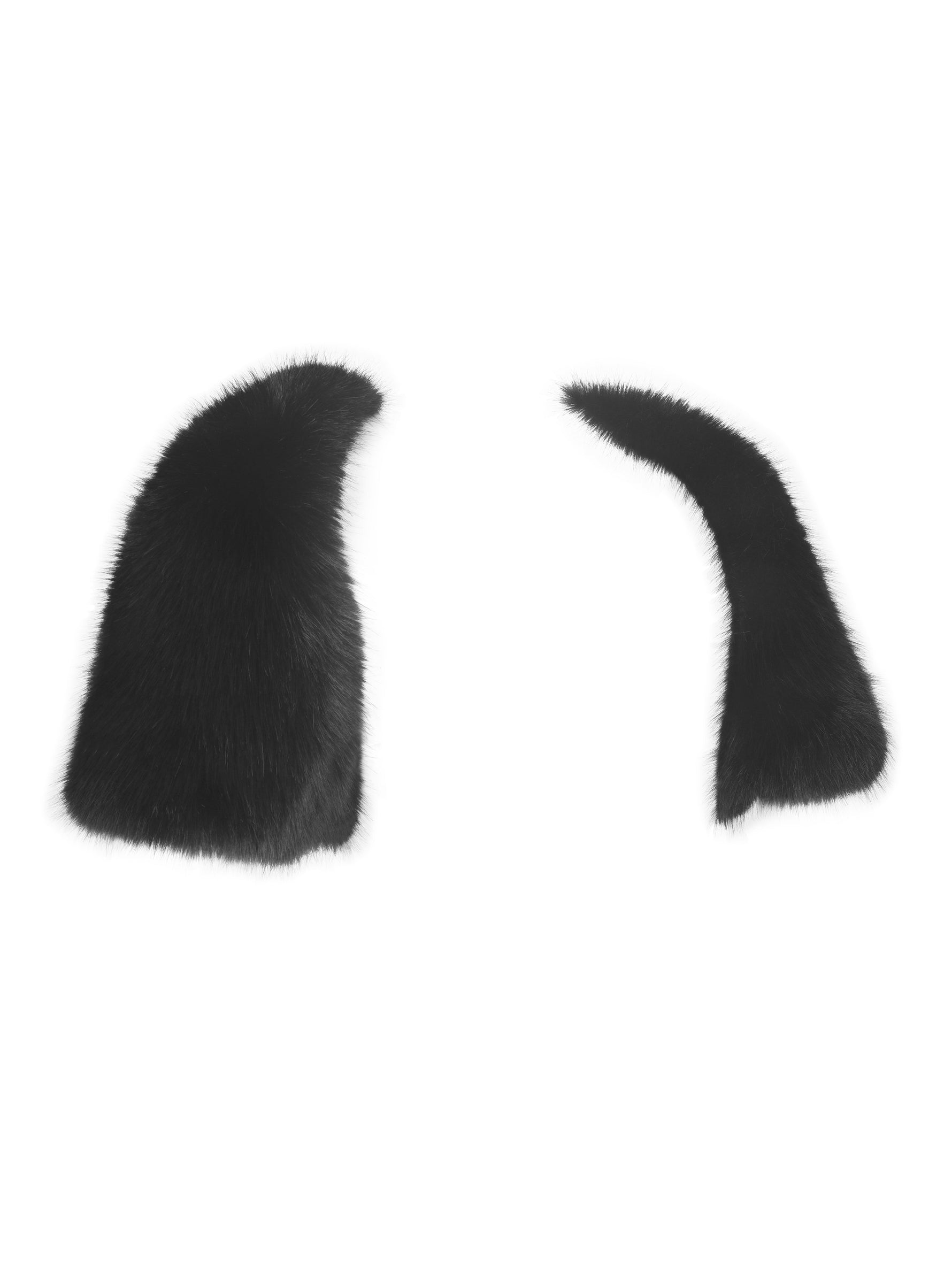 Kori Black Faux Fur Micro Bolero Miss Circle