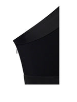 Silver Night Black Sequin Crepe Tuxedo Blazer Dress