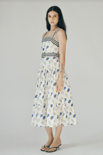 Madeline Blue shell Print Dress