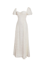 Pandora White Bubble Sleeve Backless Maxi Dress Miss Circle