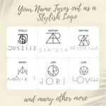 Name Logo Necklace - Sterling Silver