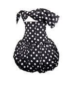 Umika Black Polka Dots Bubble Hem Mini Dress Miss Circle