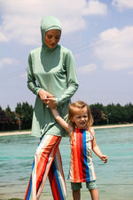 Lycra Green Kids Swimsuit K2210 - By Baano