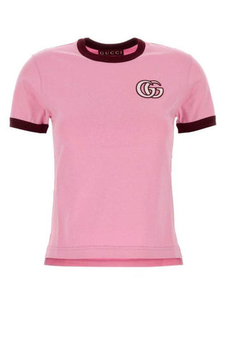 Embroidered cotton jersey T-shirt - By Baano