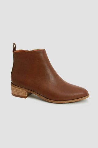 MayFair PU Leather Block Heel Boots - By Baano