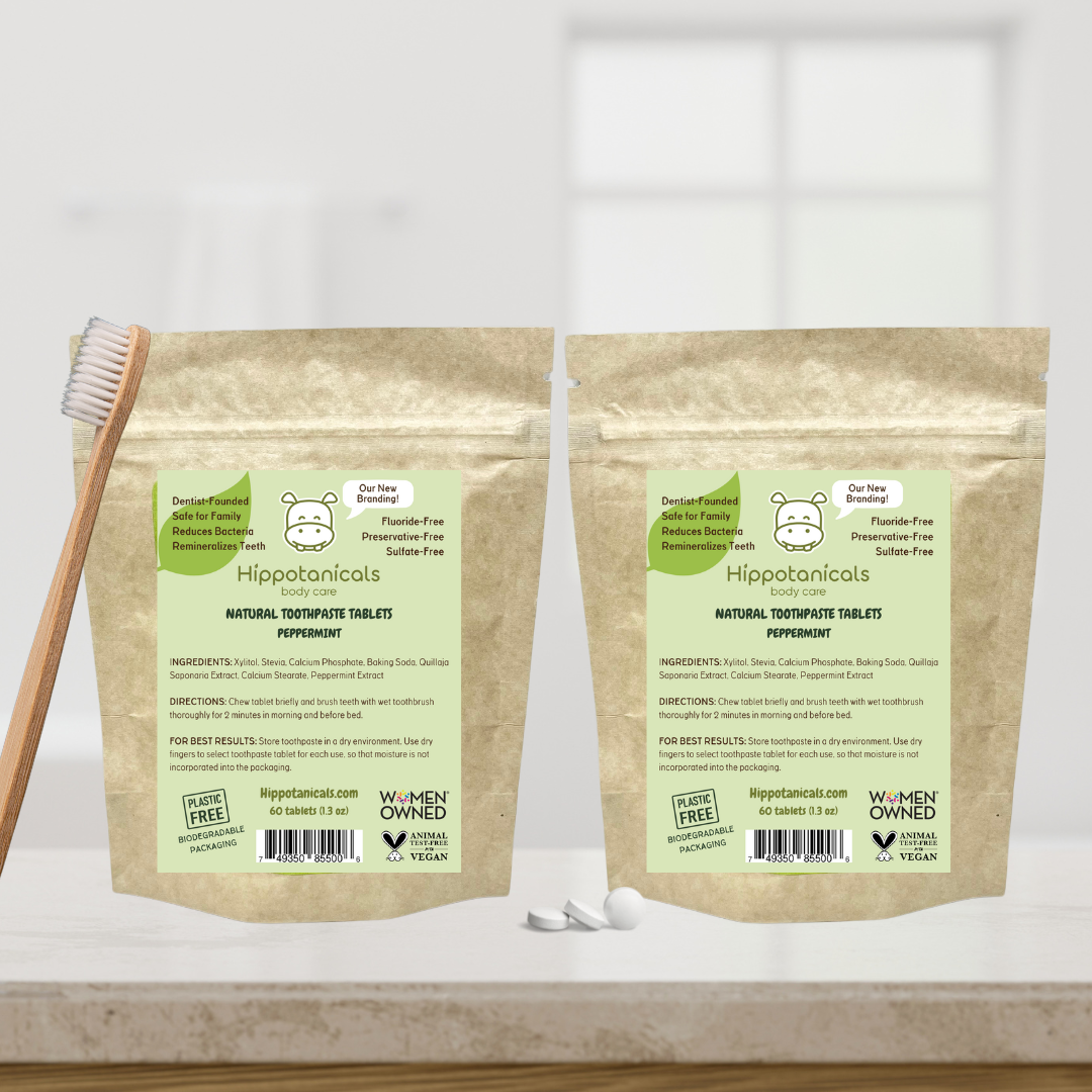 Value Pack Natural Peppermint Toothpaste Tablets Bundles - By Baano