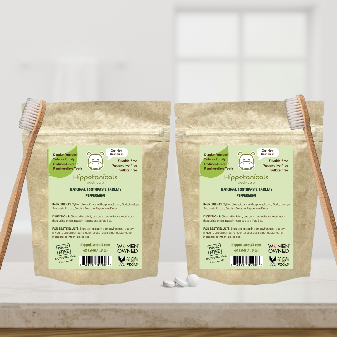 Value Pack Natural Peppermint Toothpaste Tablets Bundles - By Baano