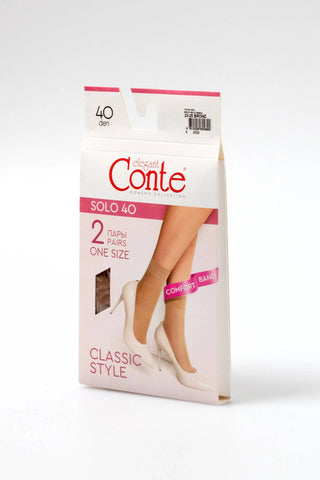 Socks Conte Solo 40 Den (2 pairs) - By Baano