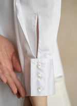 Seconda Oversized White Cotton Business Shirt ETNA