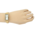 Women 35x18mm Watch Glossy Tan Leather Strap Peugeot Watches