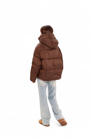Dark Chocolate Insulated Bio-Down Jacket