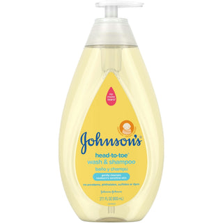 Johnson's Head-To-Toe Gentle Tear-Free Baby & Newborn Wash & Shampoo, 27.1 Fl Oz