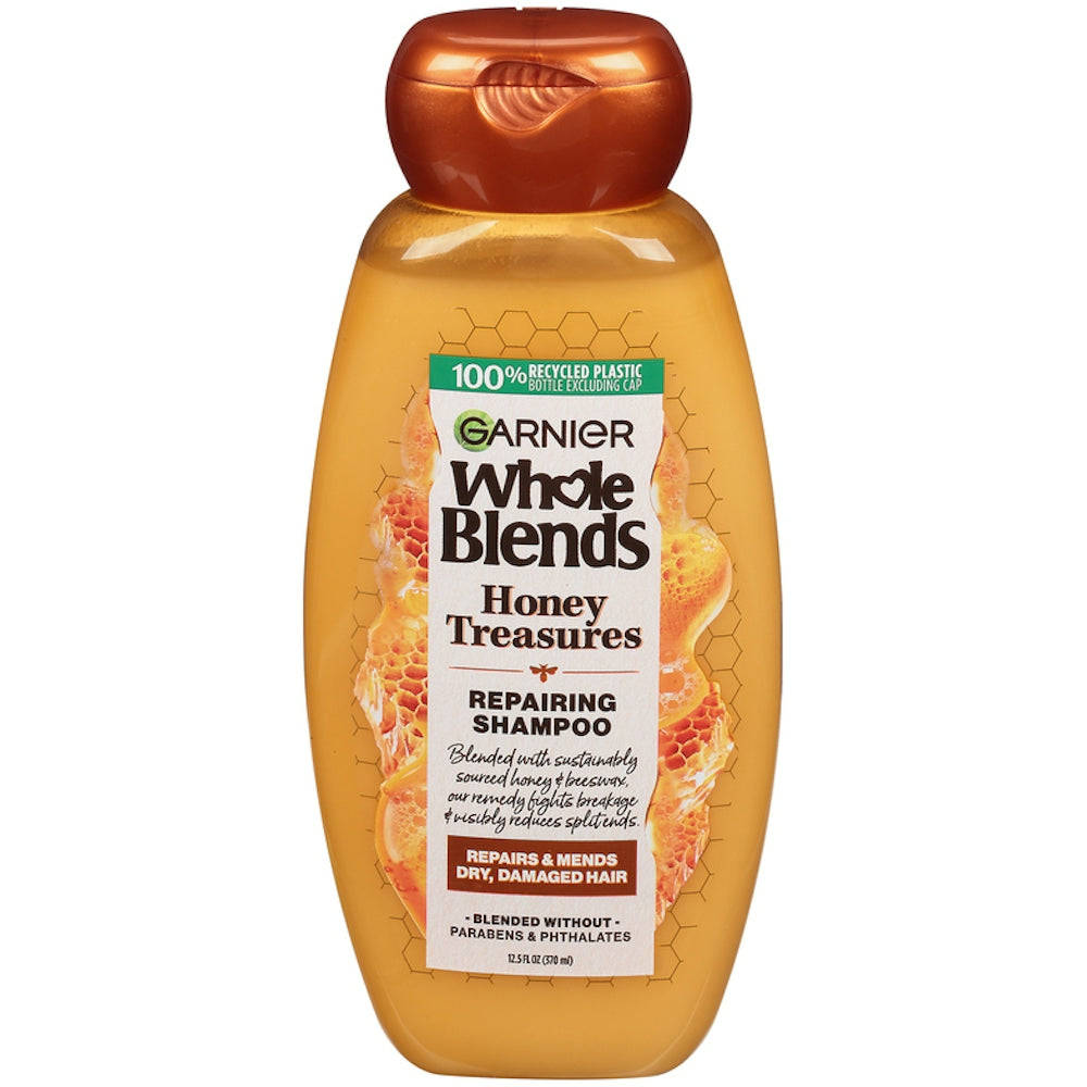 Whole Blends Garnier Repairing Shampoo - Honey Treasures For Damaged Hair, 12.5 Fl Oz
