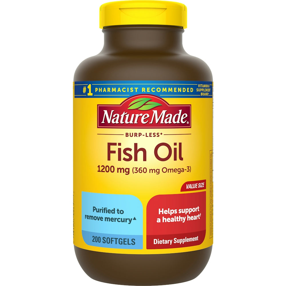Nature Made Fish Oil, 1200 Mg, Softgels, Value Size