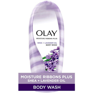 Olay Moisture Ribbons Plus Shea + Lavender Oil Body Wash - 18 Fl Oz
